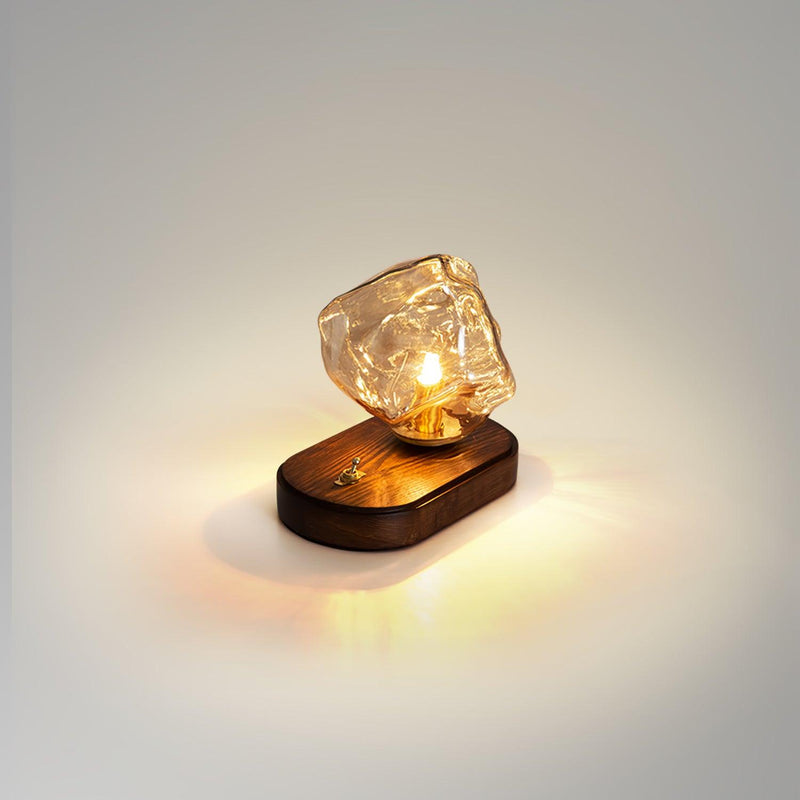 Ice stone glass table lamp