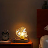 Ice stone glass table lamp