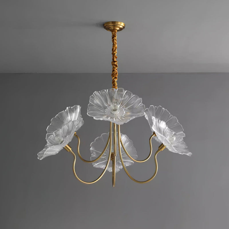 Murano Glass Flower Chandelier