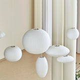 Bubble Mulberry Silk Pendant Lamp