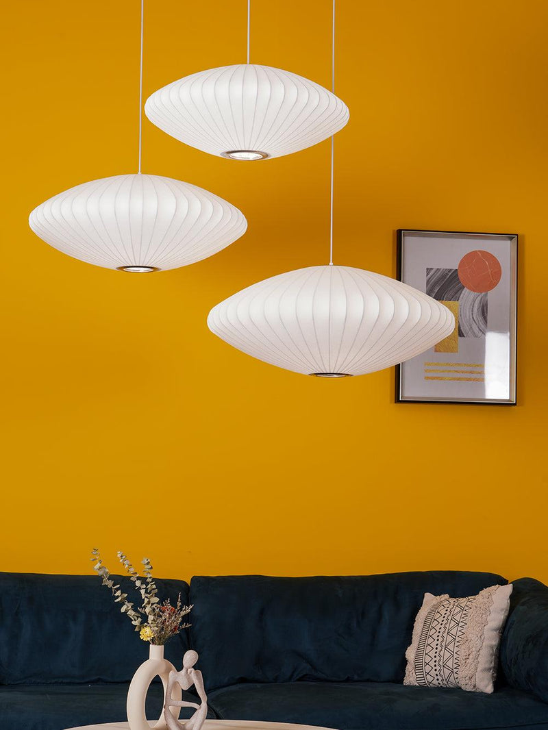 Bubble Mulberry Silk Pendant Lamp