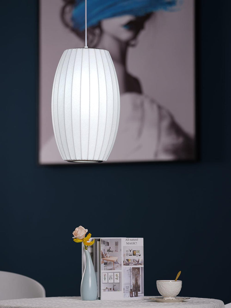 Bubble Mulberry Silk Pendant Lamp