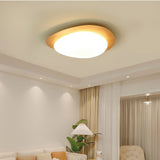 Scandinavian Pebble Wood Grain Ceiling Light