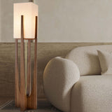 Japanese Style Walnut Floor Lamp Simple Solid Wood Lamp