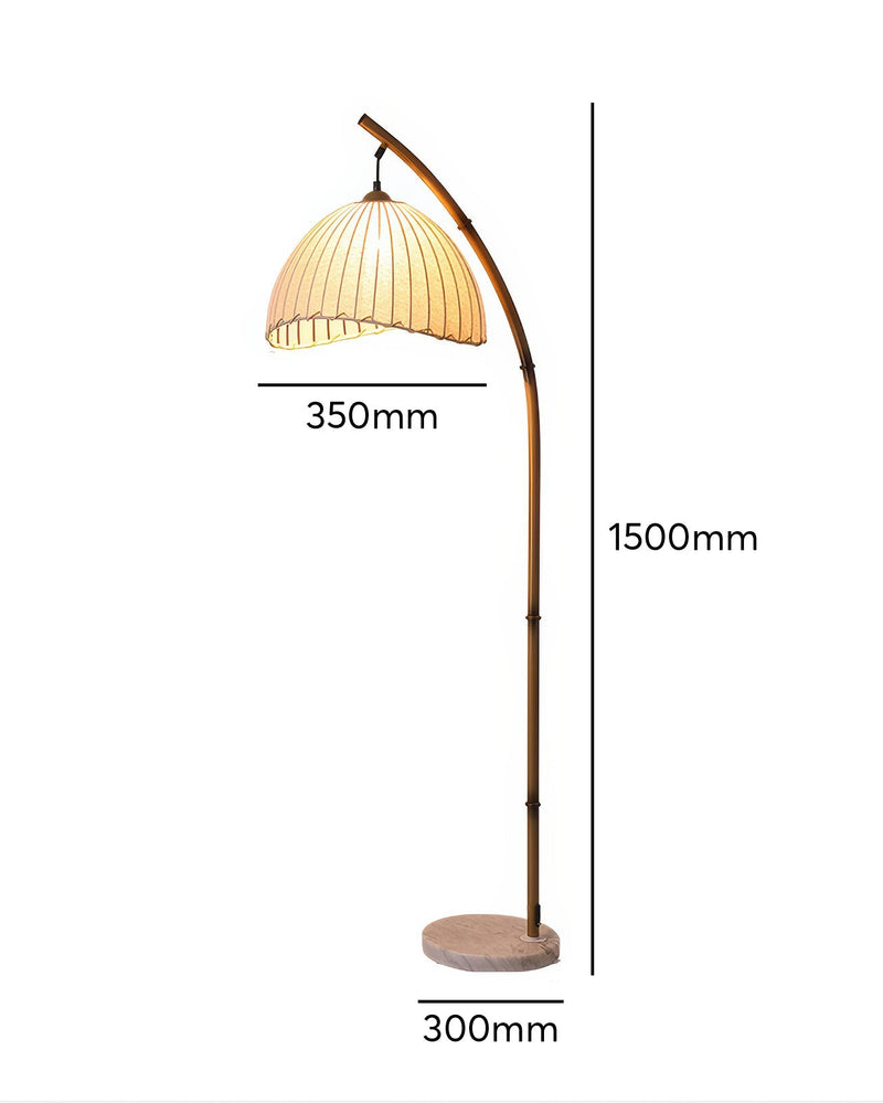 Cultural Zen Bamboo Floor Lamp Illumination