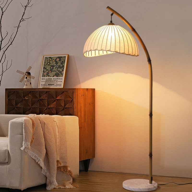 Cultural Zen Bamboo Floor Lamp Illumination