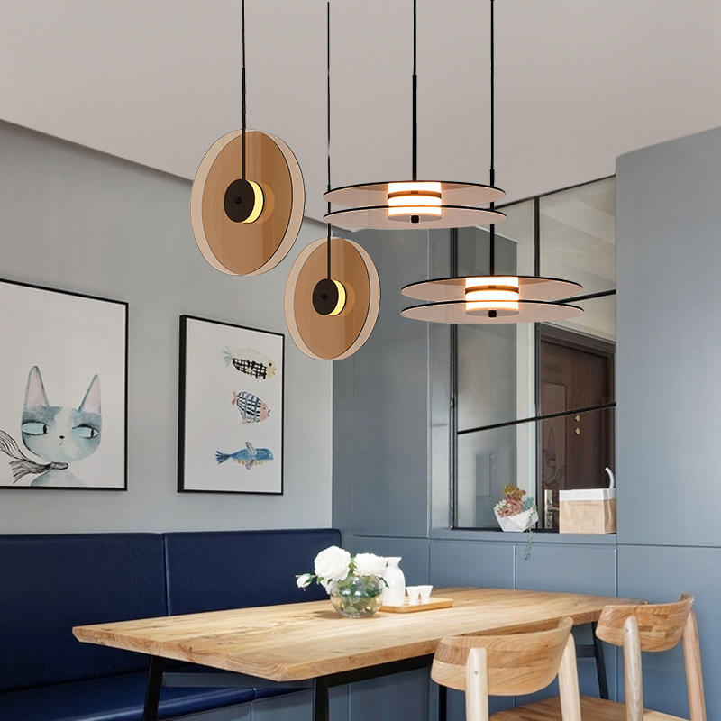 Cylinder glass pendant light