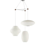 Triple Pear Bubble Pendant Lamp