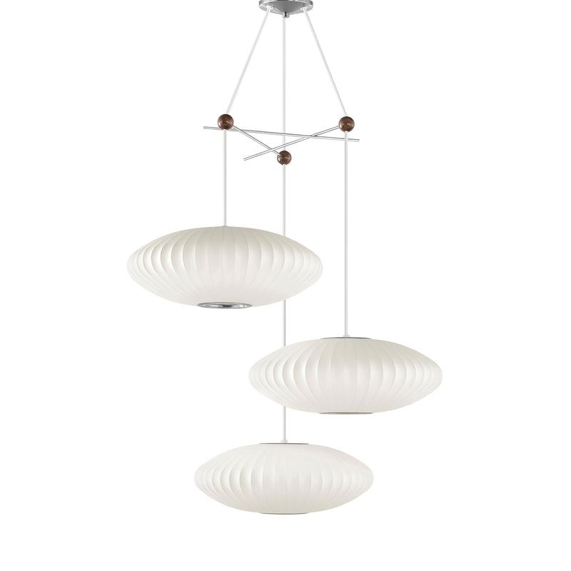 Triple Pear Bubble Pendant Lamp