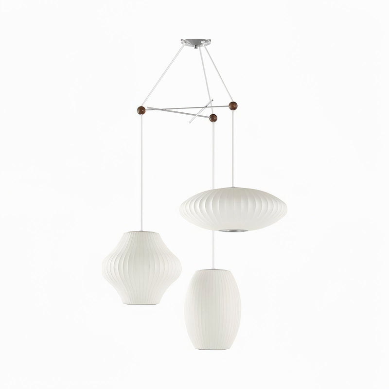 Triple Pear Bubble Pendant Lamp