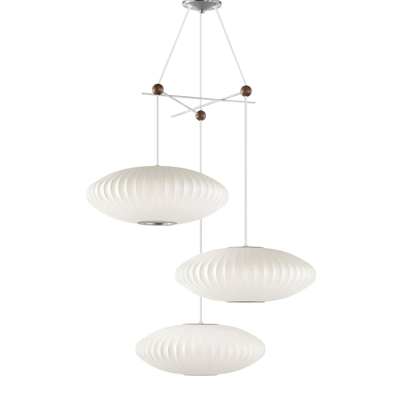 Triple Pear Bubble Pendant Lamp