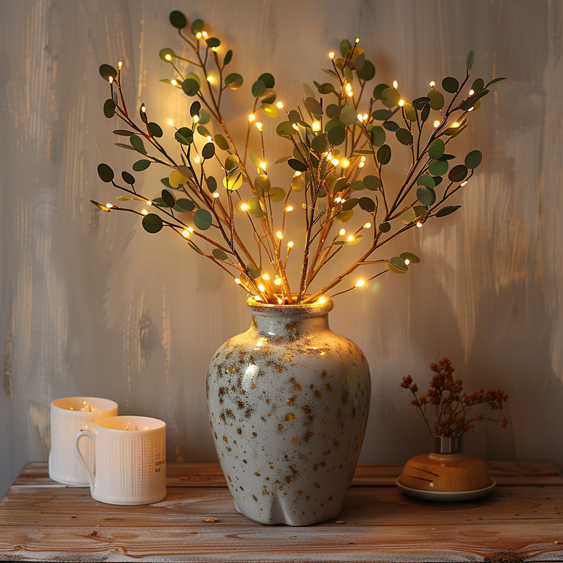 Fairy Light Olive Branch