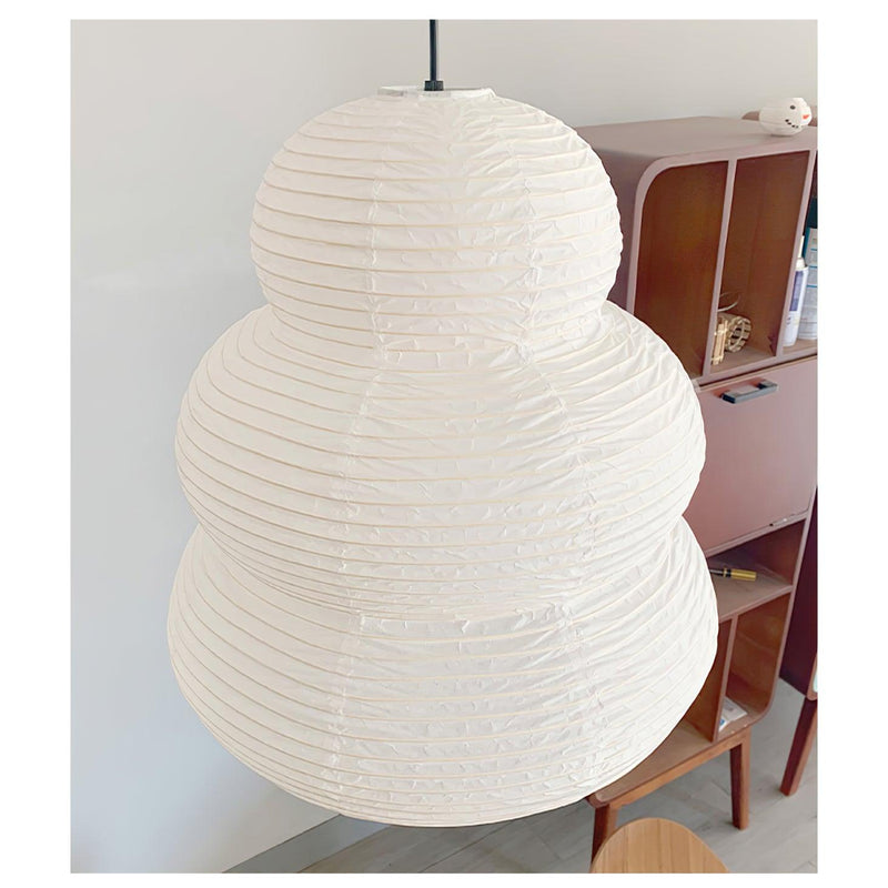 Rice paper pendant light