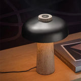 Natural Travertine Table Lamp