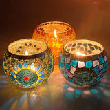 Mosaic Candle Holder (set of 3)