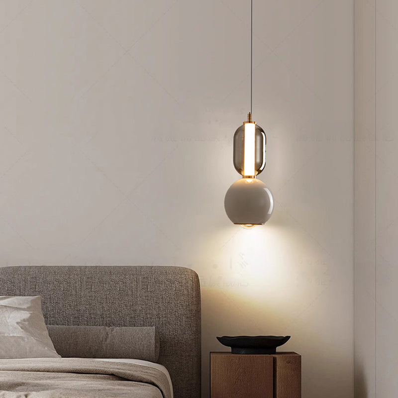 Nordic Creative Iron Glass Pendant Light