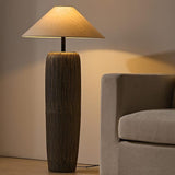 Weathered Wood Floor Lamp