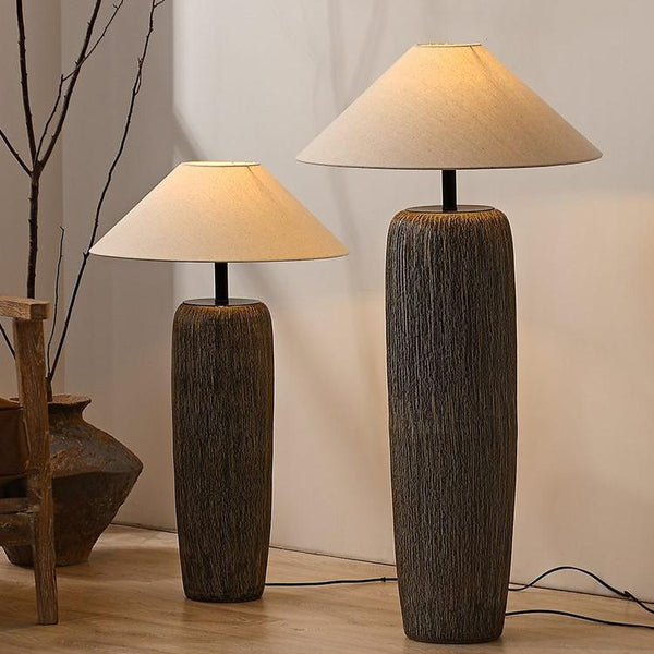 Weathered Wood Floor Lamp