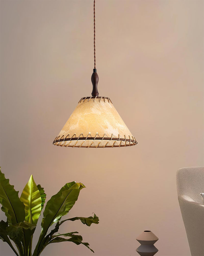 Wood and Fabric Series Pendant Lamp