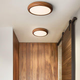 Wood Grain Round Ceiling Light