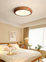 Wood Grain Round Ceiling Light