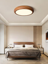 Wood Grain Round Ceiling Light