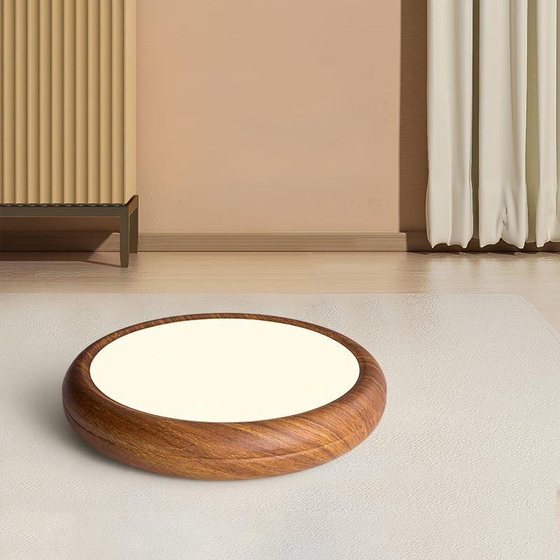 Wood Grain Round Ceiling Light