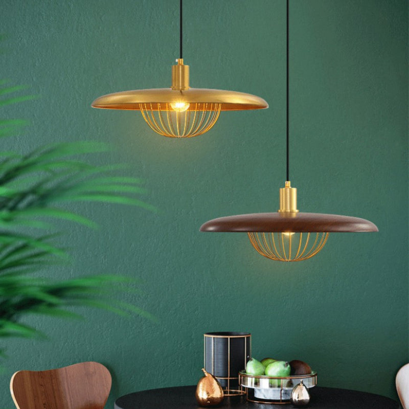 Imitation Wood Grain Pendant Lamps