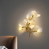 Flower branch wall lamp