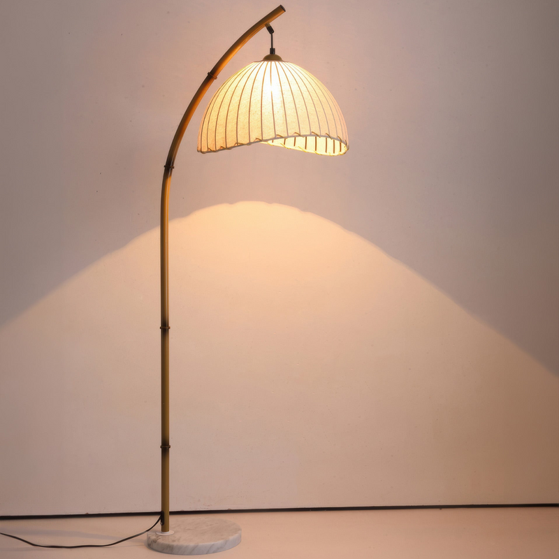 Cultural Zen Bamboo Floor Lamp Illumination