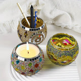 Mosaic Candle Holder (set of 3)