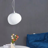 White Pebble Pendant Light