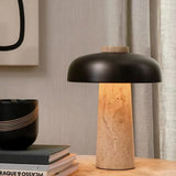 Natural Travertine Table Lamp