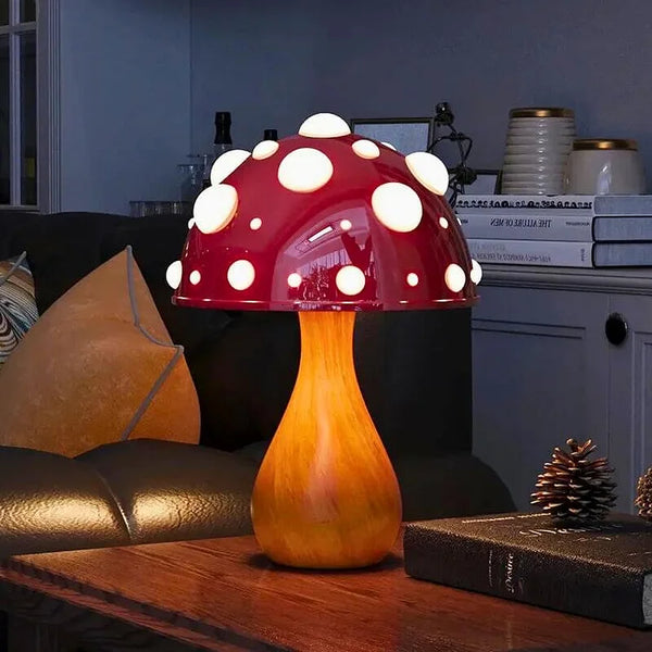 Twinkling toadstool table lamp