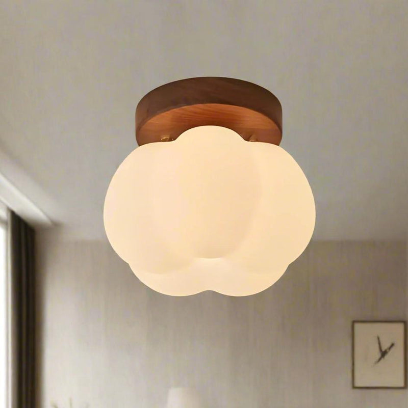 Pumpkin Flush Ceiling Lamp