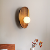 Natural Wooden Wall Mounted Lamp