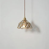 Brass Glass Pendant Light