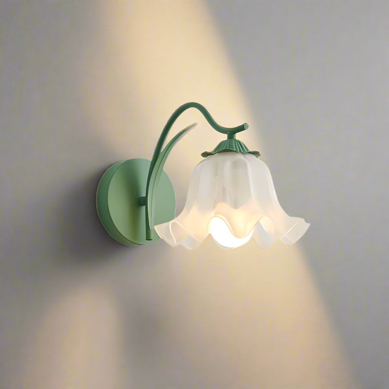 French Retro Garden Flower Wall Lamp