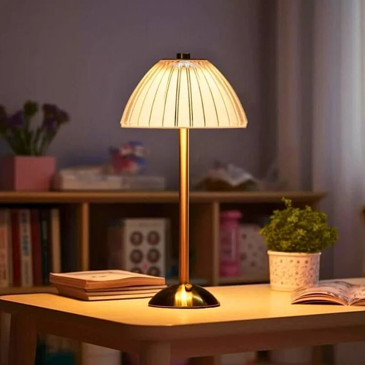 Crystal Metal Cordless Table Lamp