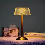 Crystal Metal Cordless Table Lamp