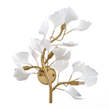 Flower branch wall lamp