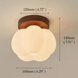 Pumpkin Flush Ceiling Lamp