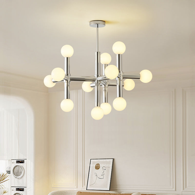 Scandinavian Style Glass Ball Chandelier