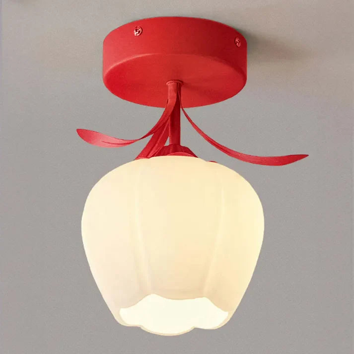 French Tiffany Simple Mini Flower Ceiling Light