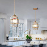 Fernando - Round Tiered Glass Crystal Ceiling Pendant Light