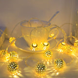 Moroccan Metal Ball String Lights