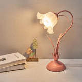 Vintage adjustable flower table lamp