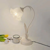 Vintage adjustable flower table lamp