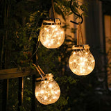 (4-pack) Solar glass light